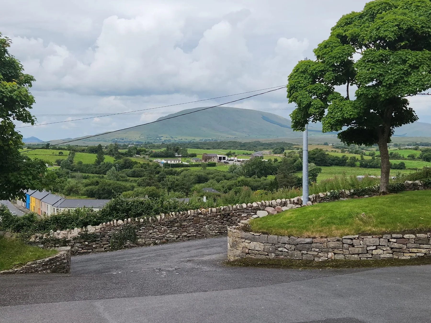 Green County Mayo countryside viewed during the historical tour